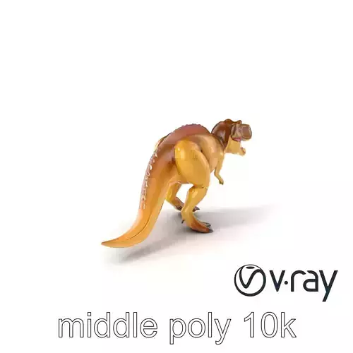 Allosaurus Dinosaur Prehistoric Creature model pack Low-poly 3D model