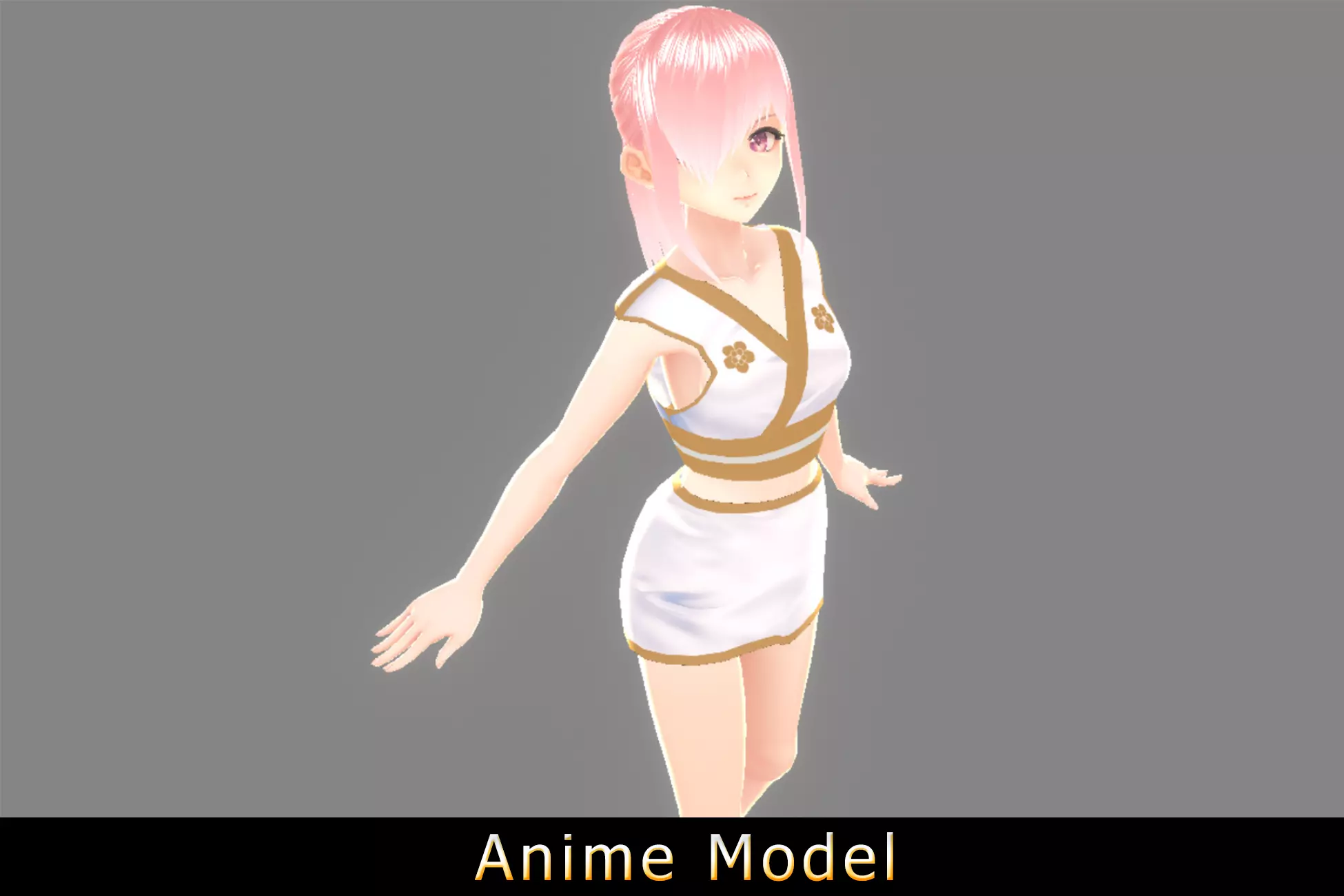 Anime Character - Chiya-Ninja 3D model_0