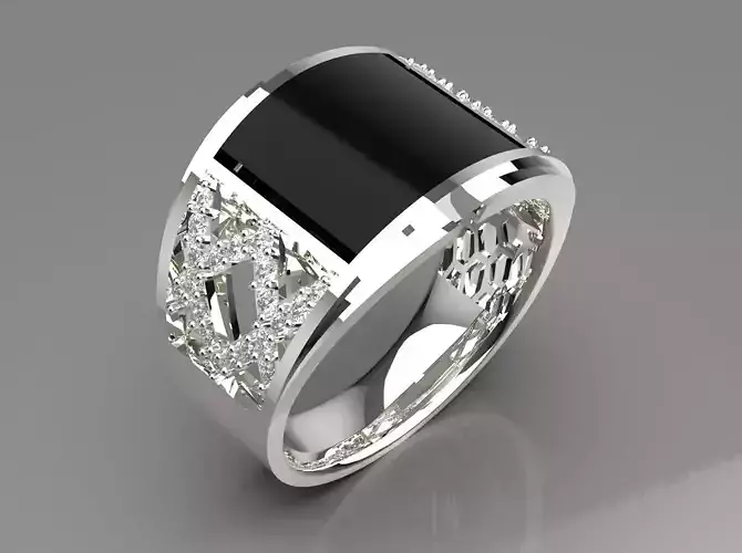 man diamond ring mr0125