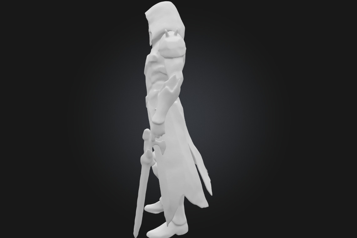 Neon Phantom Futuristic Assassin 3D print model_7
