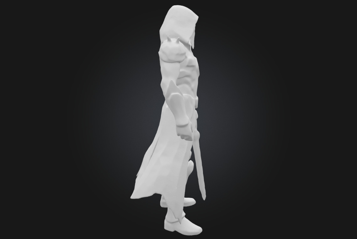 Neon Phantom Futuristic Assassin 3D print model_8
