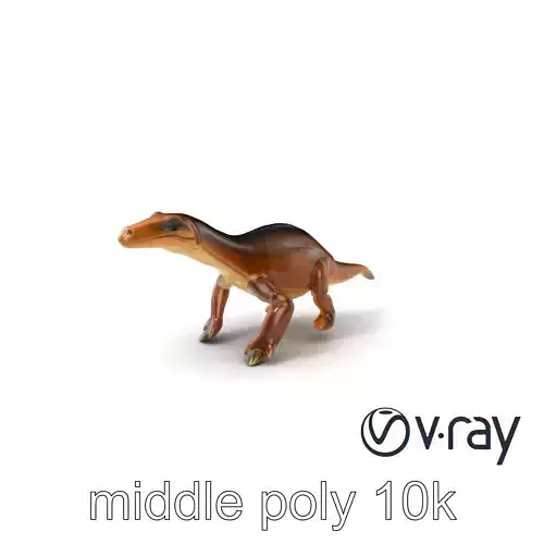 Elasmosaurus Long Neck Aquatic Dinosaur model pack Low-poly 3D model