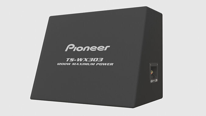 Pioneer Subwoofer - TS-WX303 3D model 3