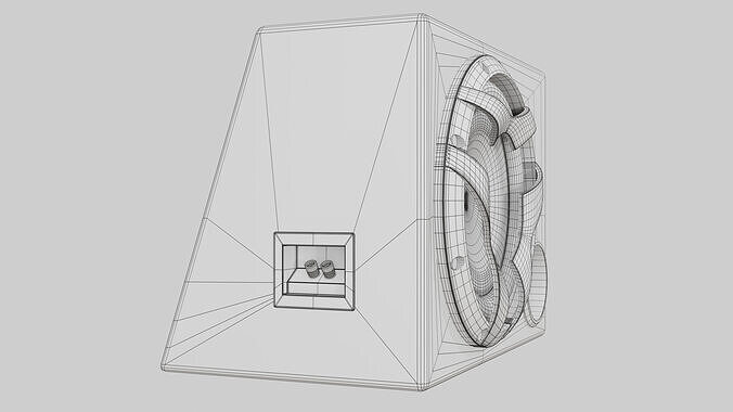 Pioneer Subwoofer - TS-WX303 3D model 6