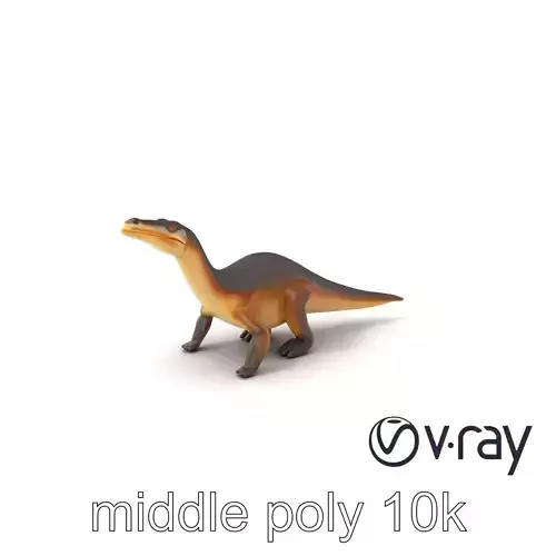 Plesiosaurus Aquatic Prehistoric Creature model pack Low-poly 3D model