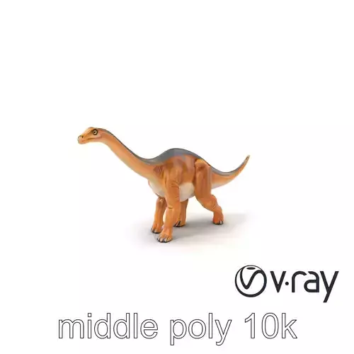 Brachiosaurus Long Neck Dinosaur model pack Low-poly 3D model