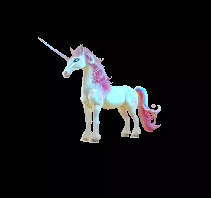Enchanted Pastel Unicorn 3D Model Low-poly 3D model