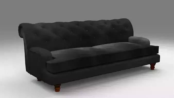 Classic Chesterfield Sofa 3D Model