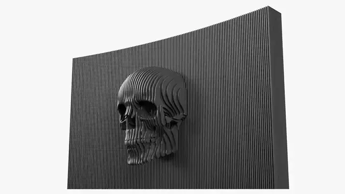 Modern Parametric Human Scull Wall Art