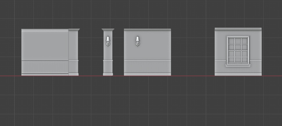 Atmospheric House Asset Pack Base mesh Free 3D model_7