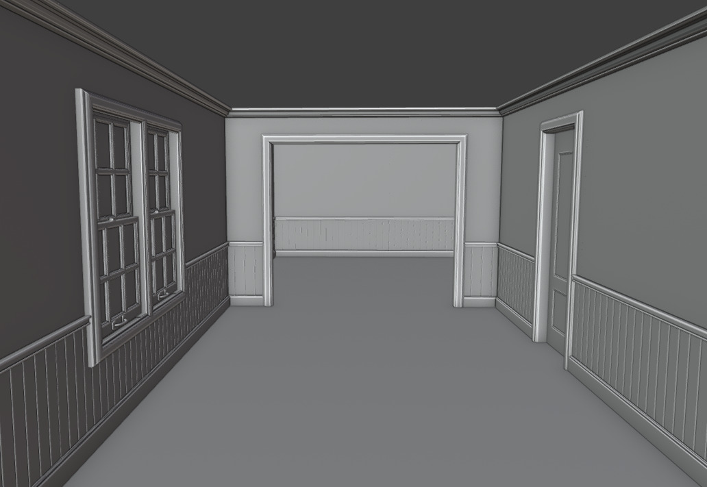 Atmospheric House Asset Pack Base mesh Free 3D model_2