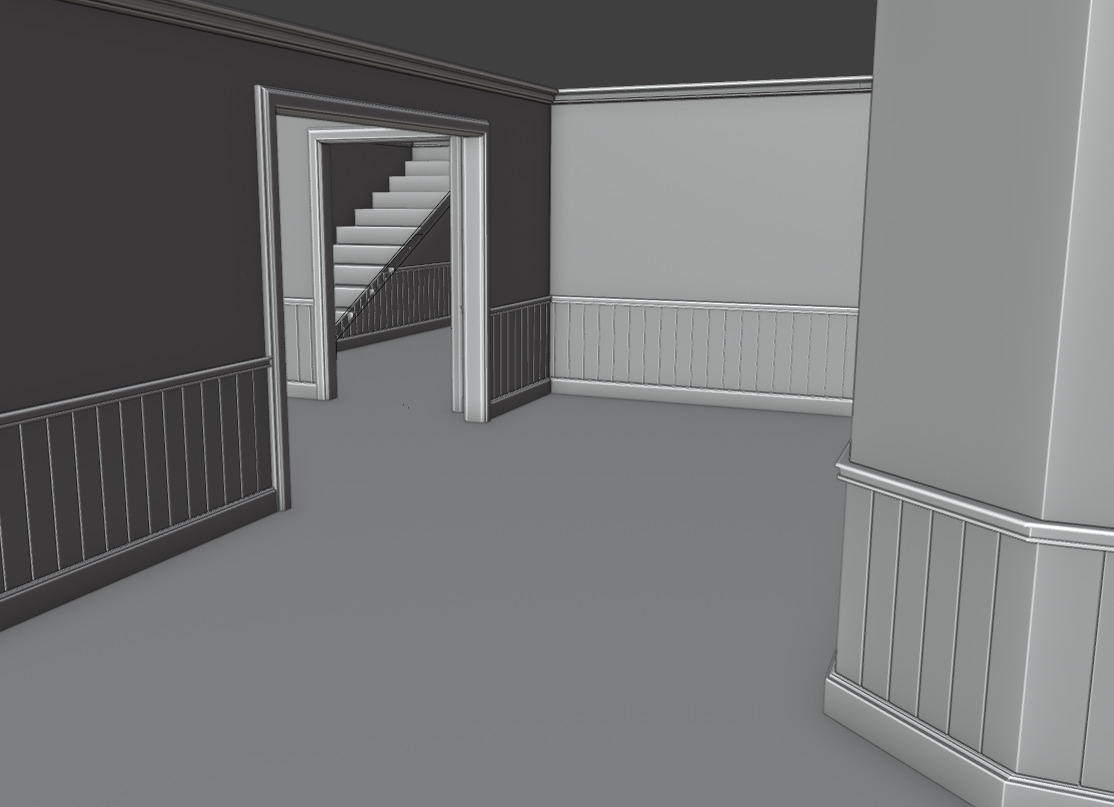 Atmospheric House Asset Pack Base mesh Free 3D model_3