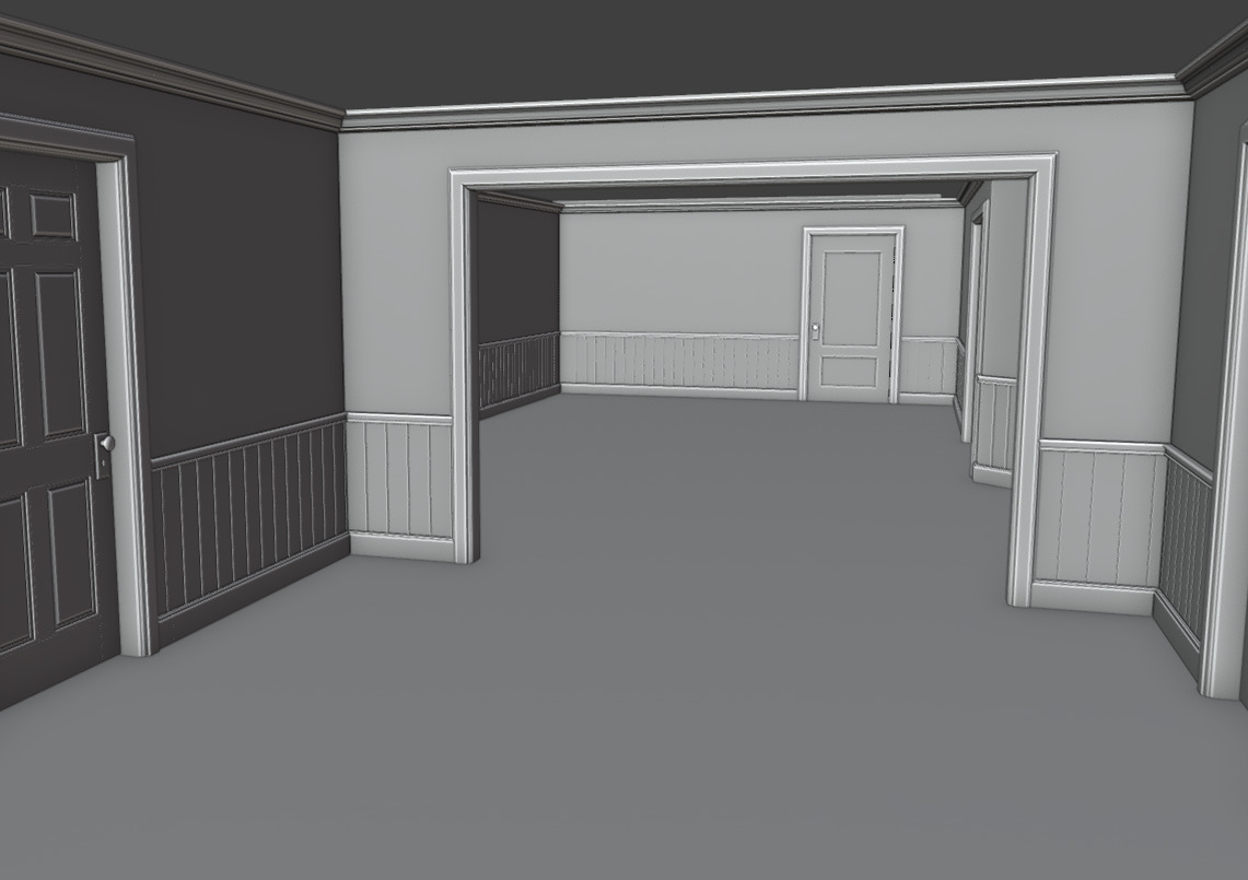 Atmospheric House Asset Pack Base mesh Free 3D model_5