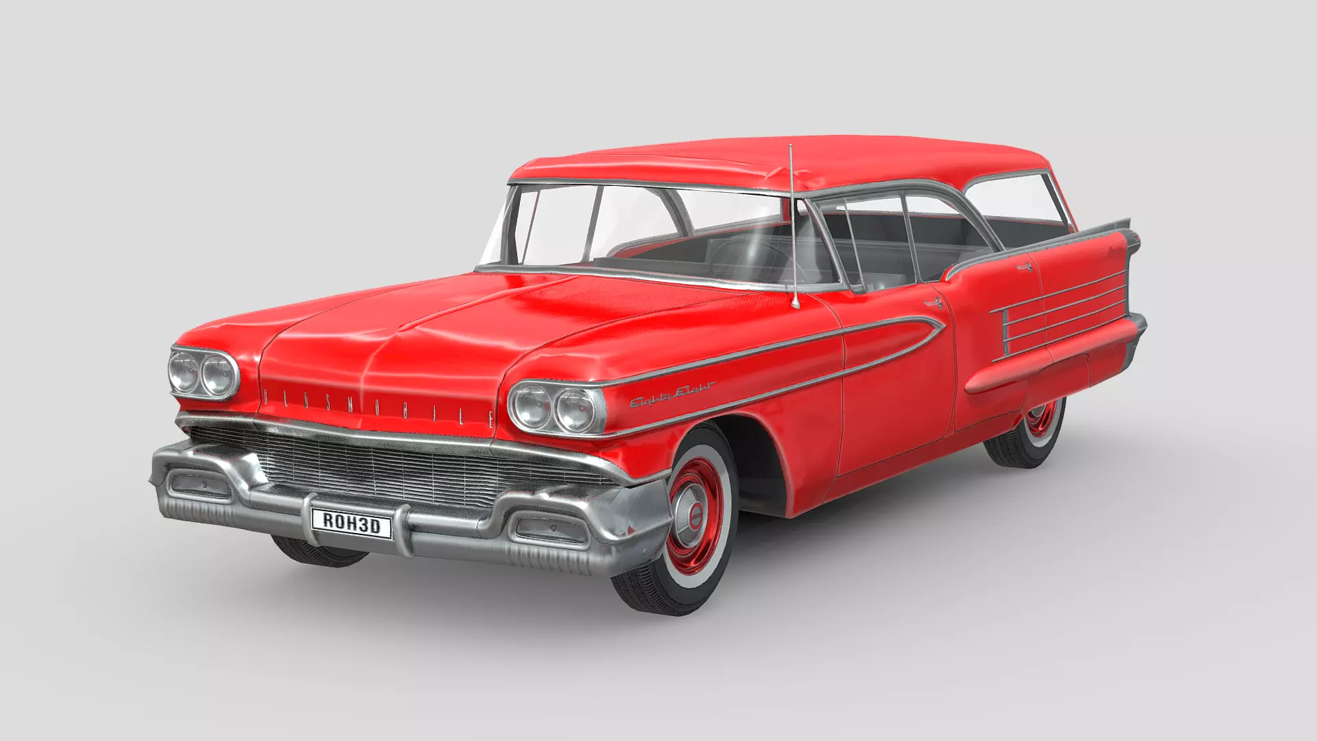 Oldsmobile Dynamic 88 Fiesta 1958 Low-poly 3D model