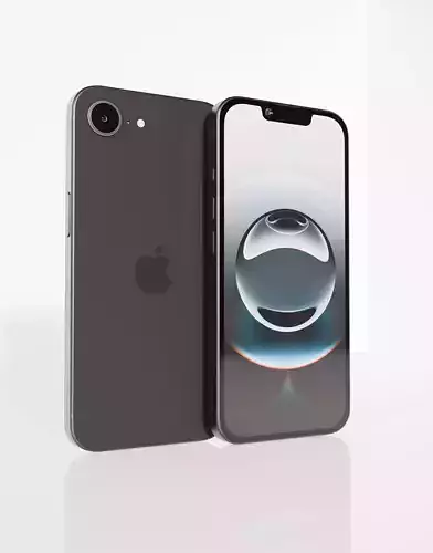 3d model of Iphone 16e