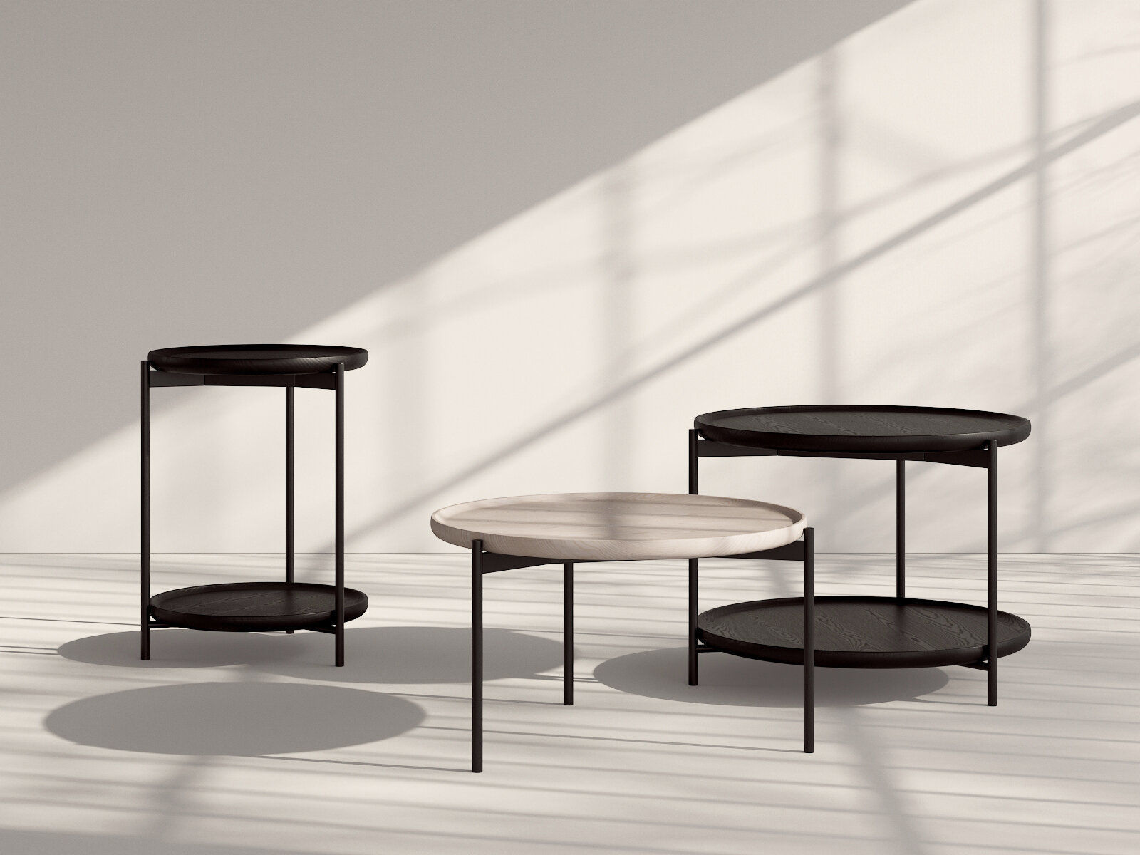 Plateau Wood Coffee Tables 3D model_1