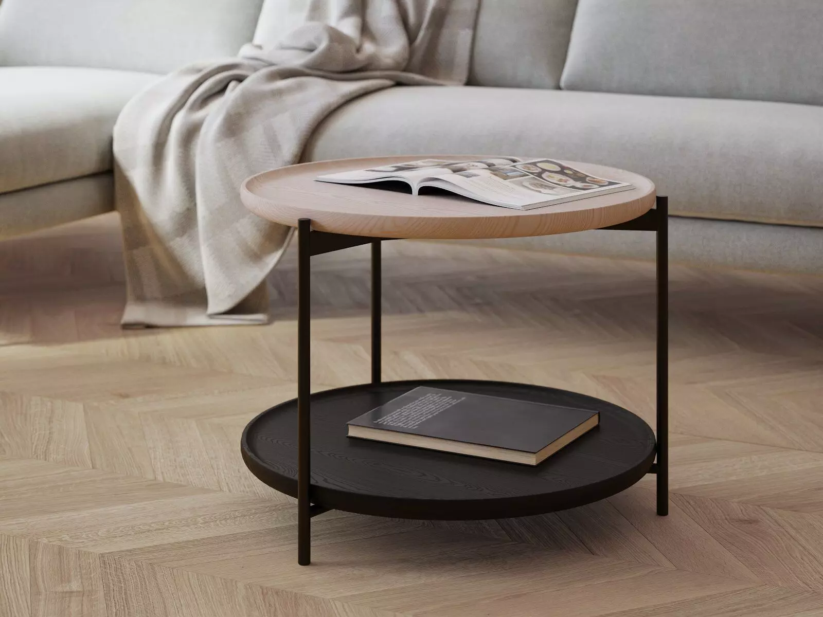 Plateau Wood Coffee Tables 3D model_0