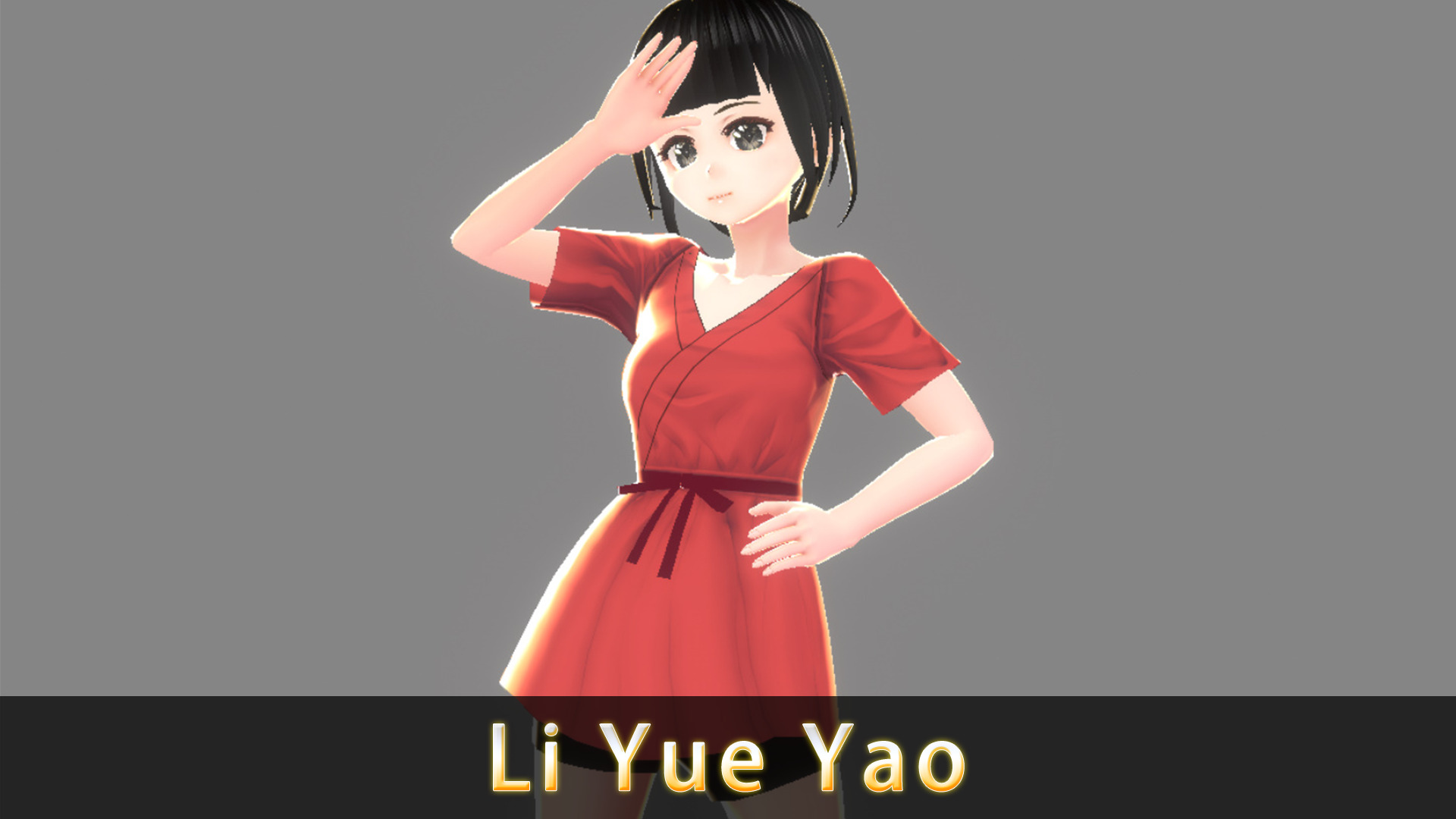 Anime Character - Li Yue Yao-Traditional Costume 3D model_1