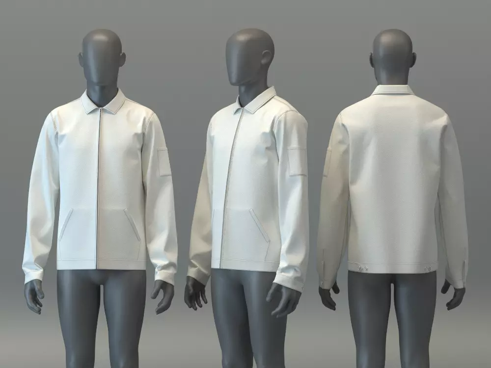 Twill Jacket 3D model
