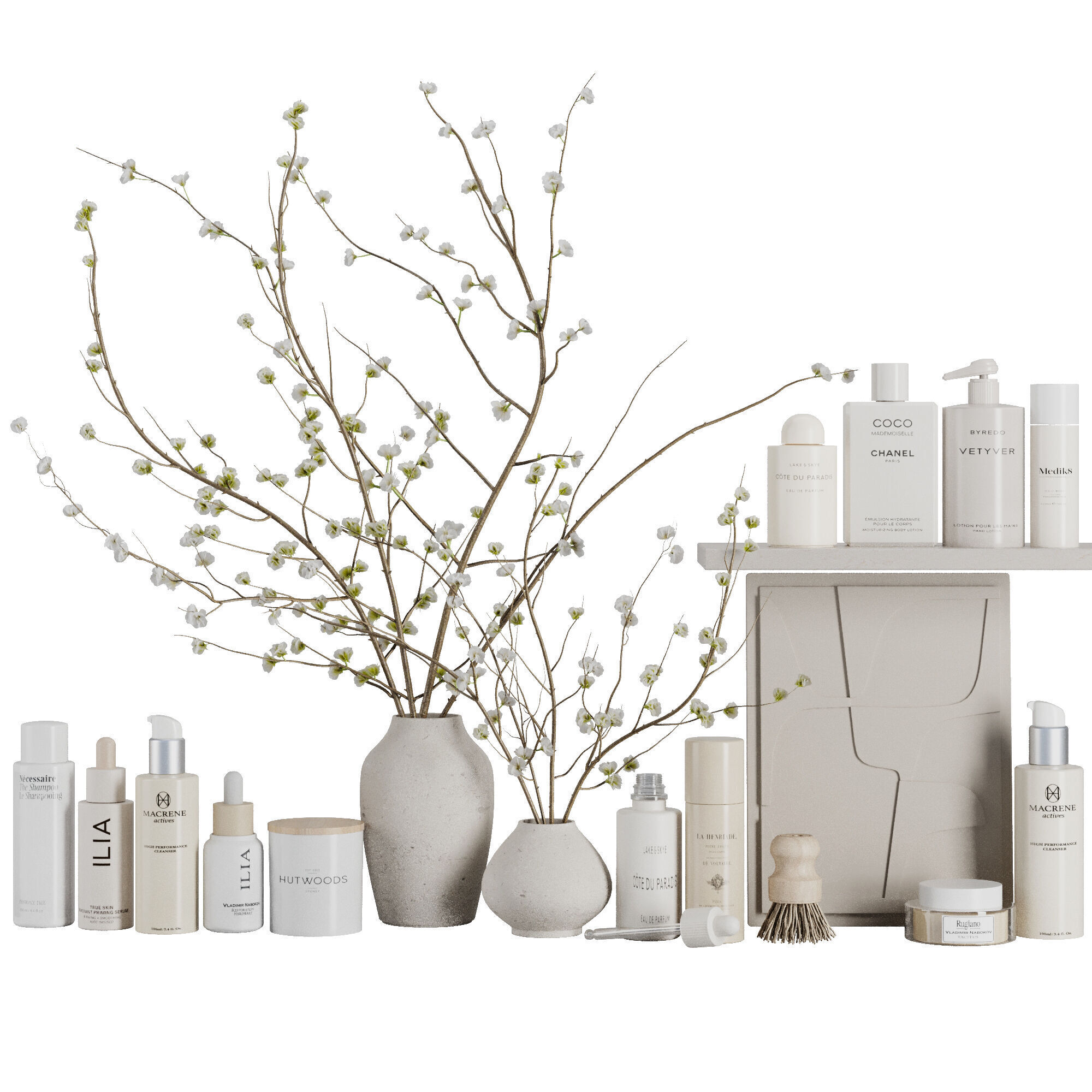 Bathroom accessories SetV28 3D model_2