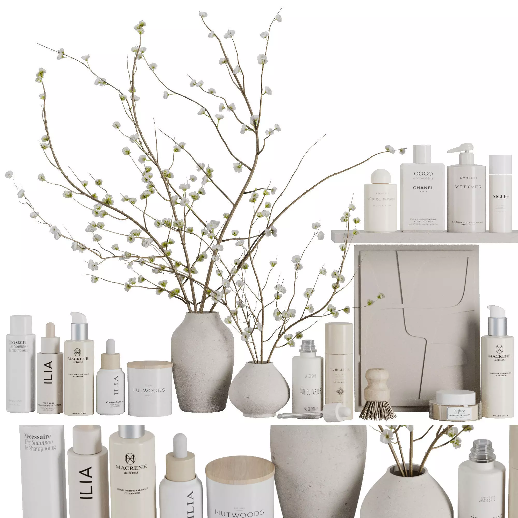 Bathroom accessories SetV28 3D model_0