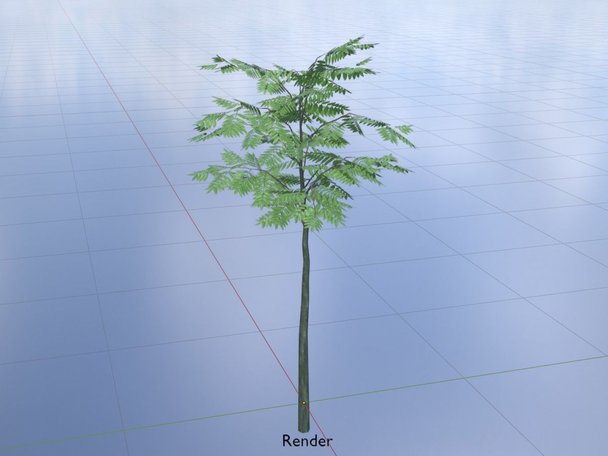 Japanese pagoda tree summer Package 3D Model Collection_30