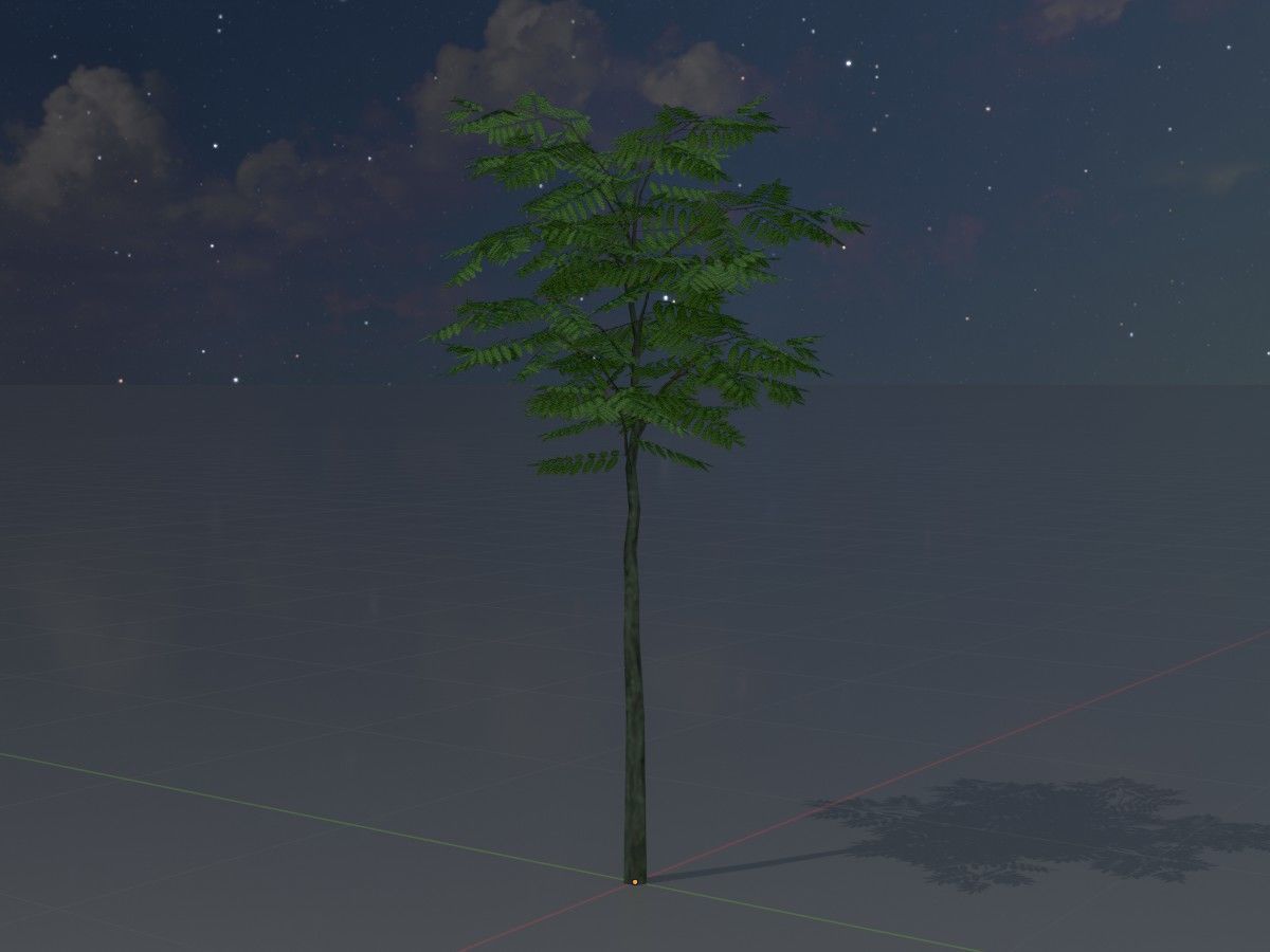 Japanese pagoda tree summer Package 3D Model Collection_16