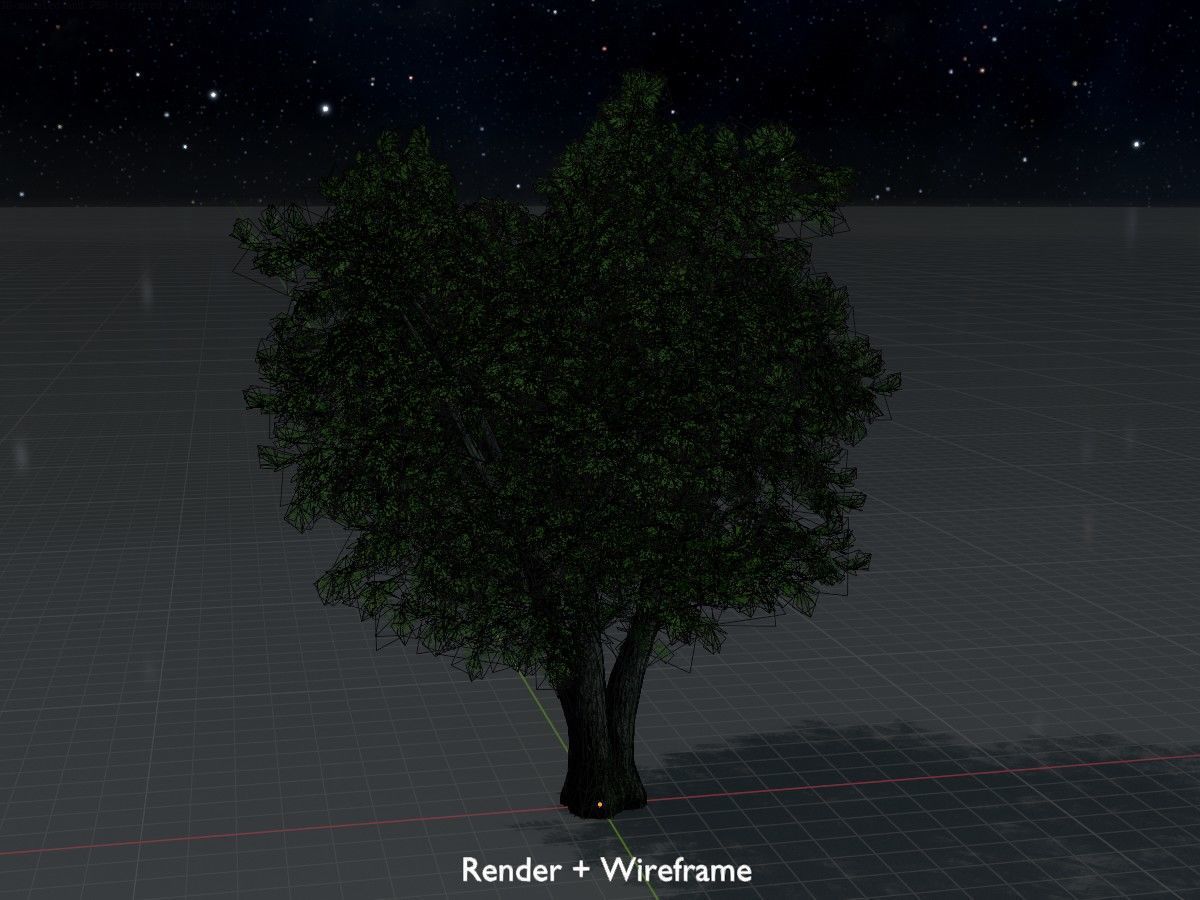 Japanese pagoda tree summer Package 3D Model Collection_70