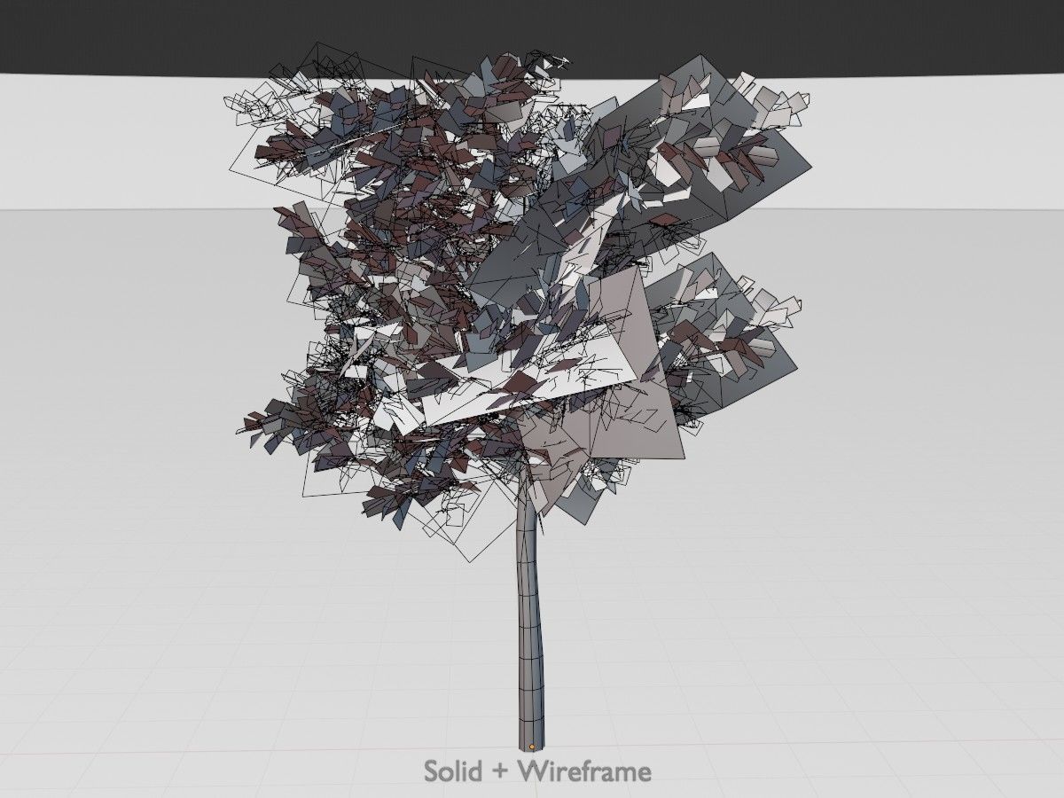 Japanese pagoda tree summer Package 3D Model Collection_44