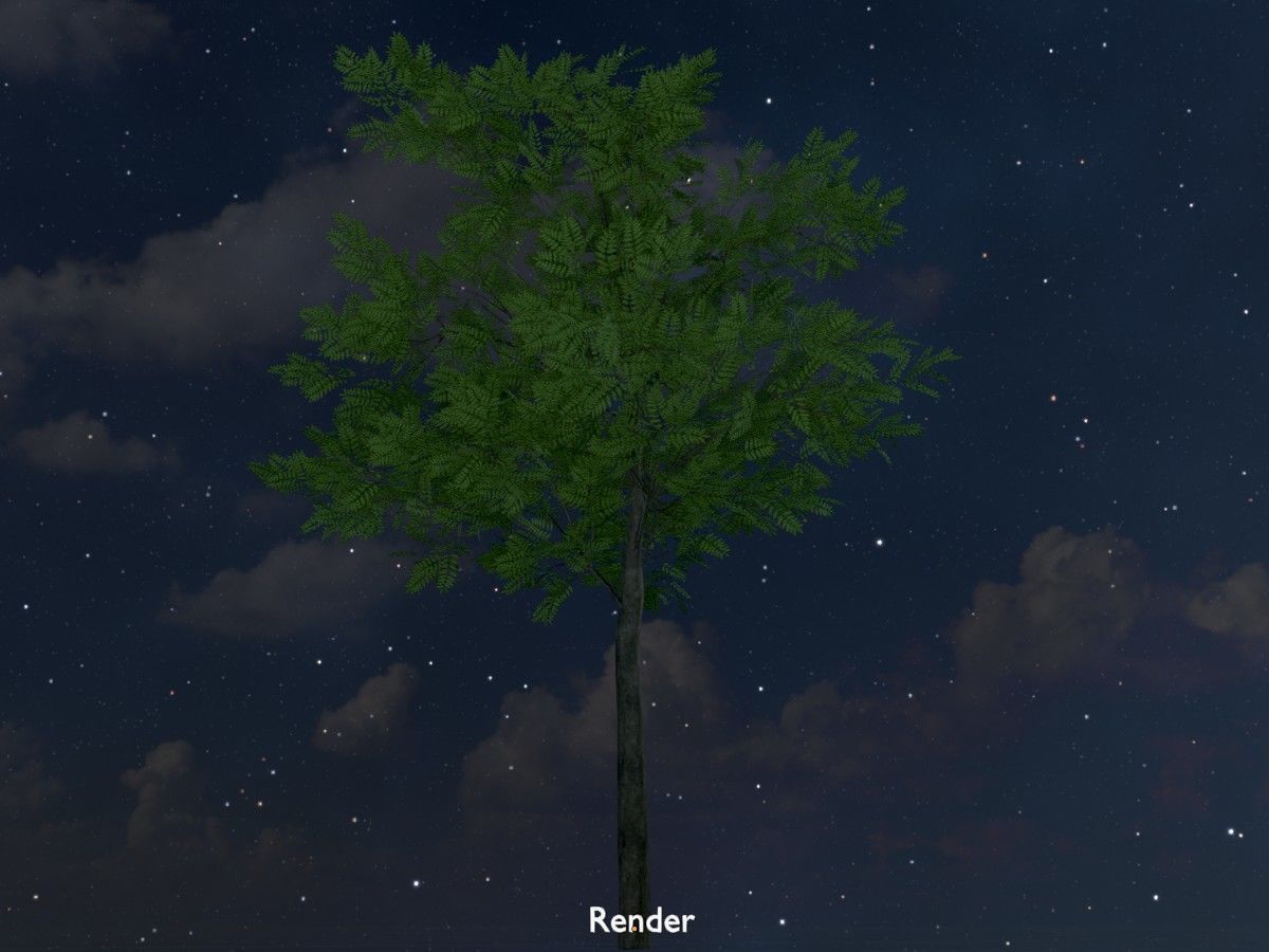 Japanese pagoda tree summer Package 3D Model Collection_52