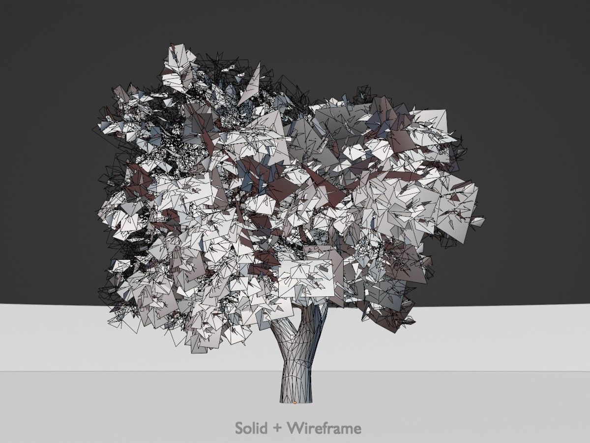 Japanese pagoda tree summer Package 3D Model Collection_82