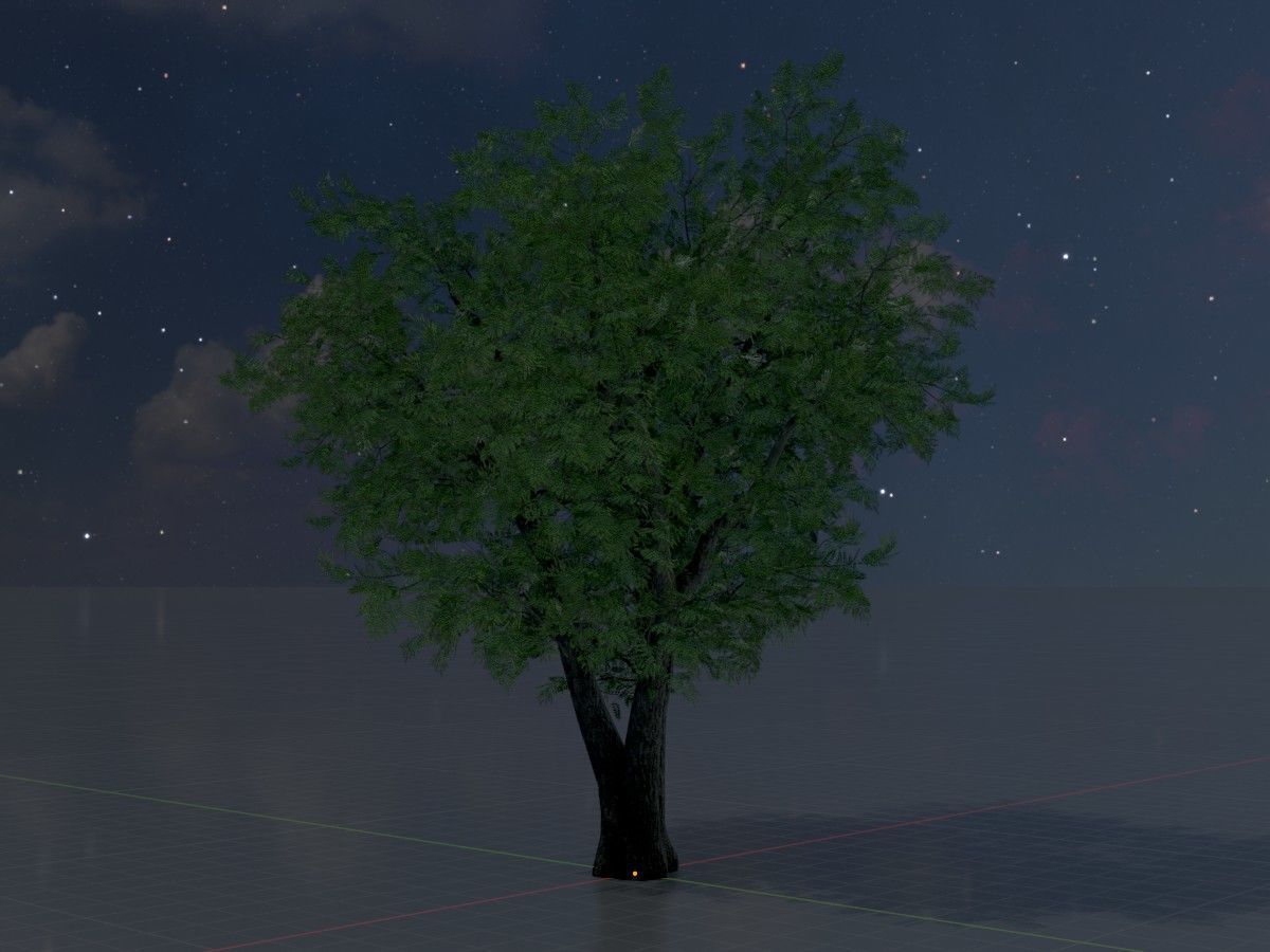 Japanese pagoda tree summer Package 3D Model Collection_66