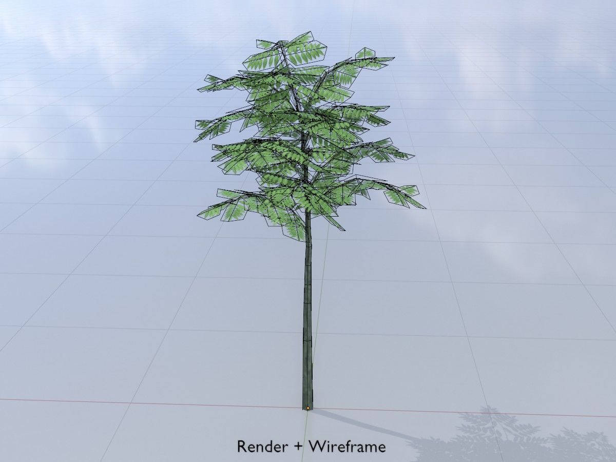 Japanese pagoda tree summer Package 3D Model Collection_17