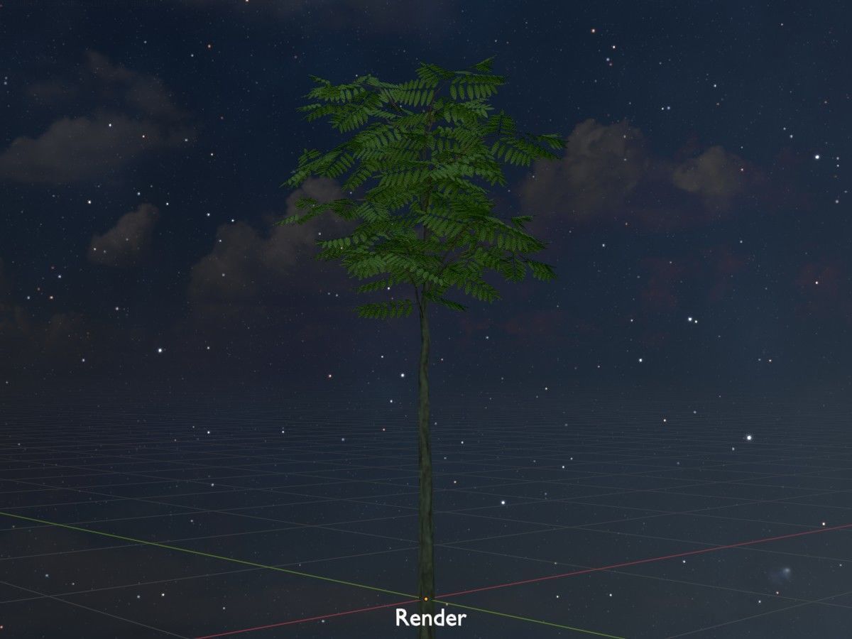 Japanese pagoda tree summer Package 3D Model Collection_32