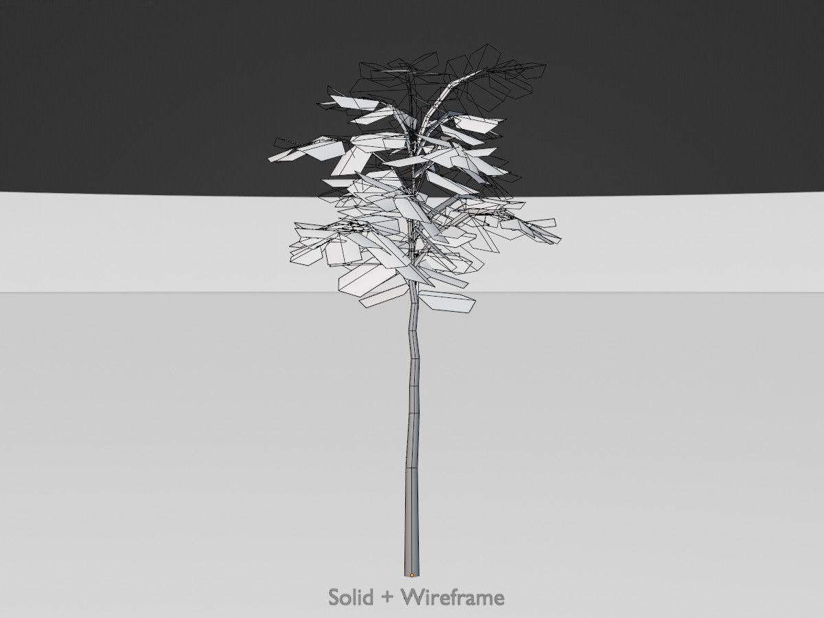 Japanese pagoda tree summer Package 3D Model Collection_22