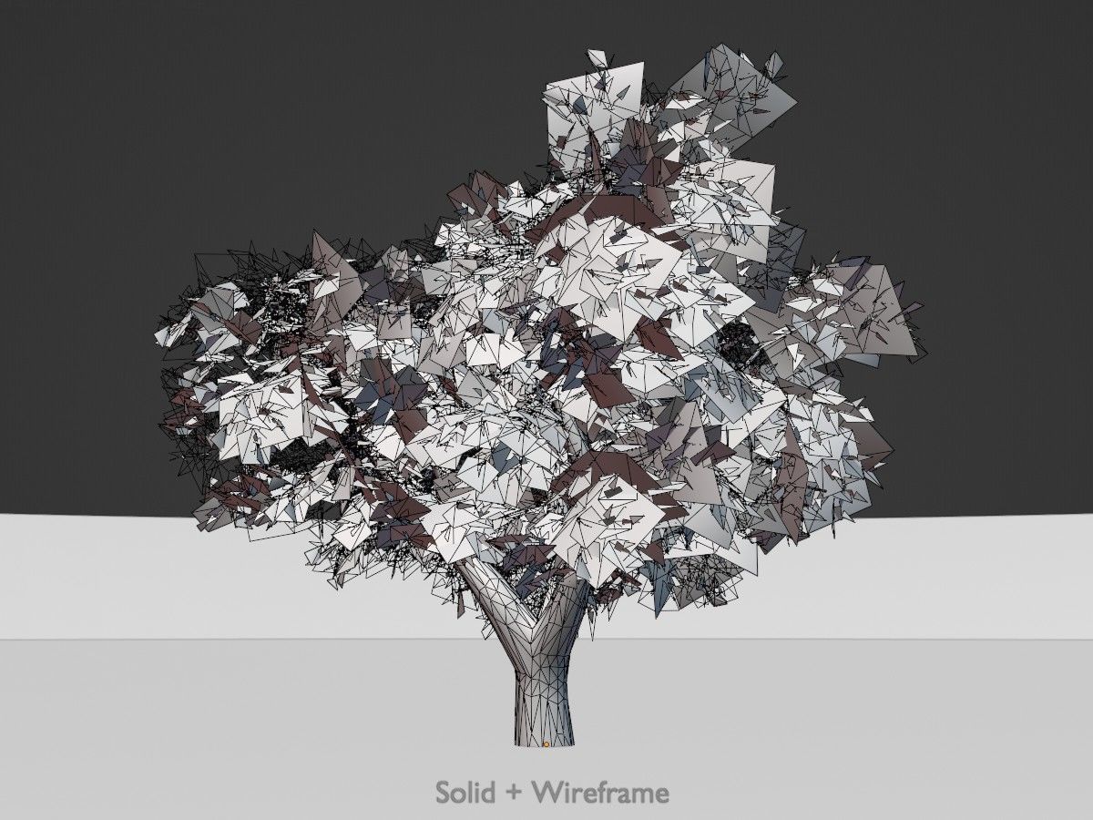 Japanese pagoda tree summer Package 3D Model Collection_83