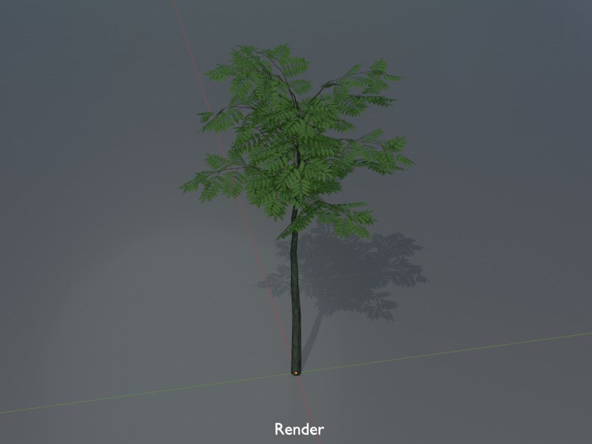 Japanese pagoda tree summer Package 3D Model Collection_28