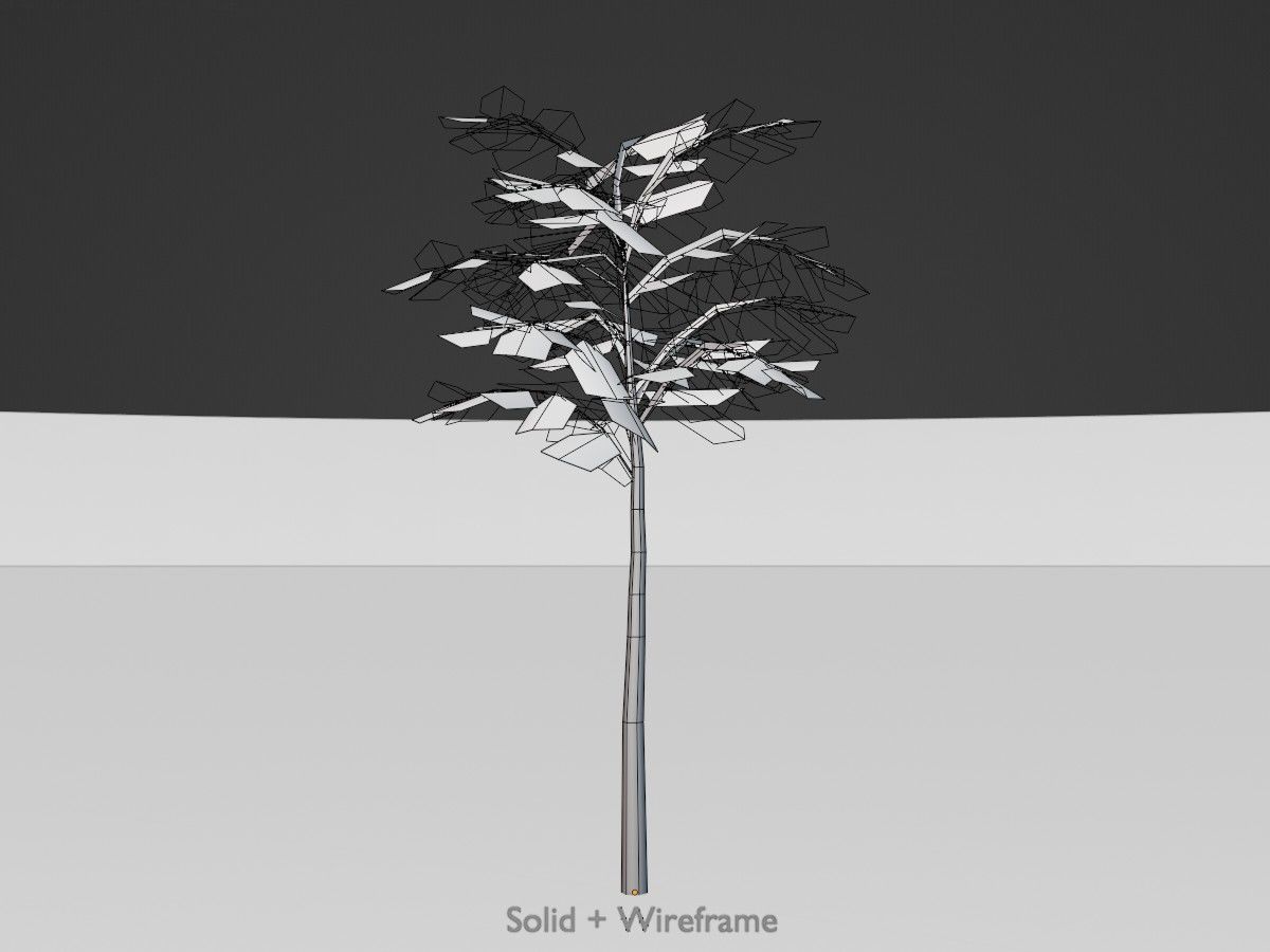 Japanese pagoda tree summer Package 3D Model Collection_21