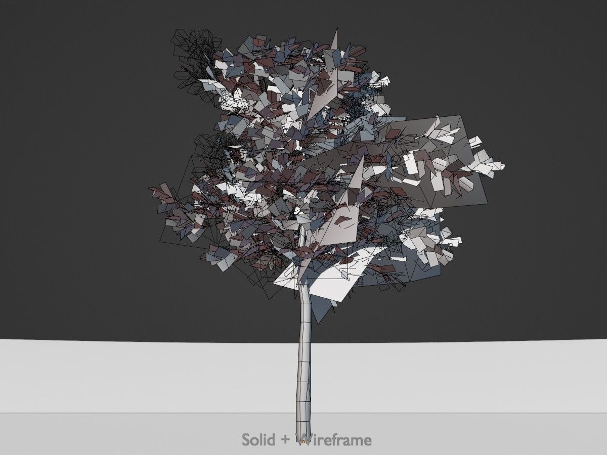 Japanese pagoda tree summer Package 3D Model Collection_42