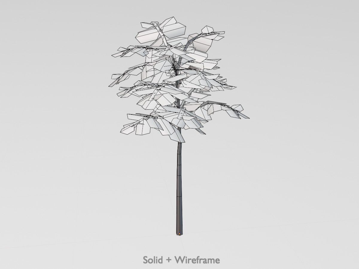 Japanese pagoda tree summer Package 3D Model Collection_24