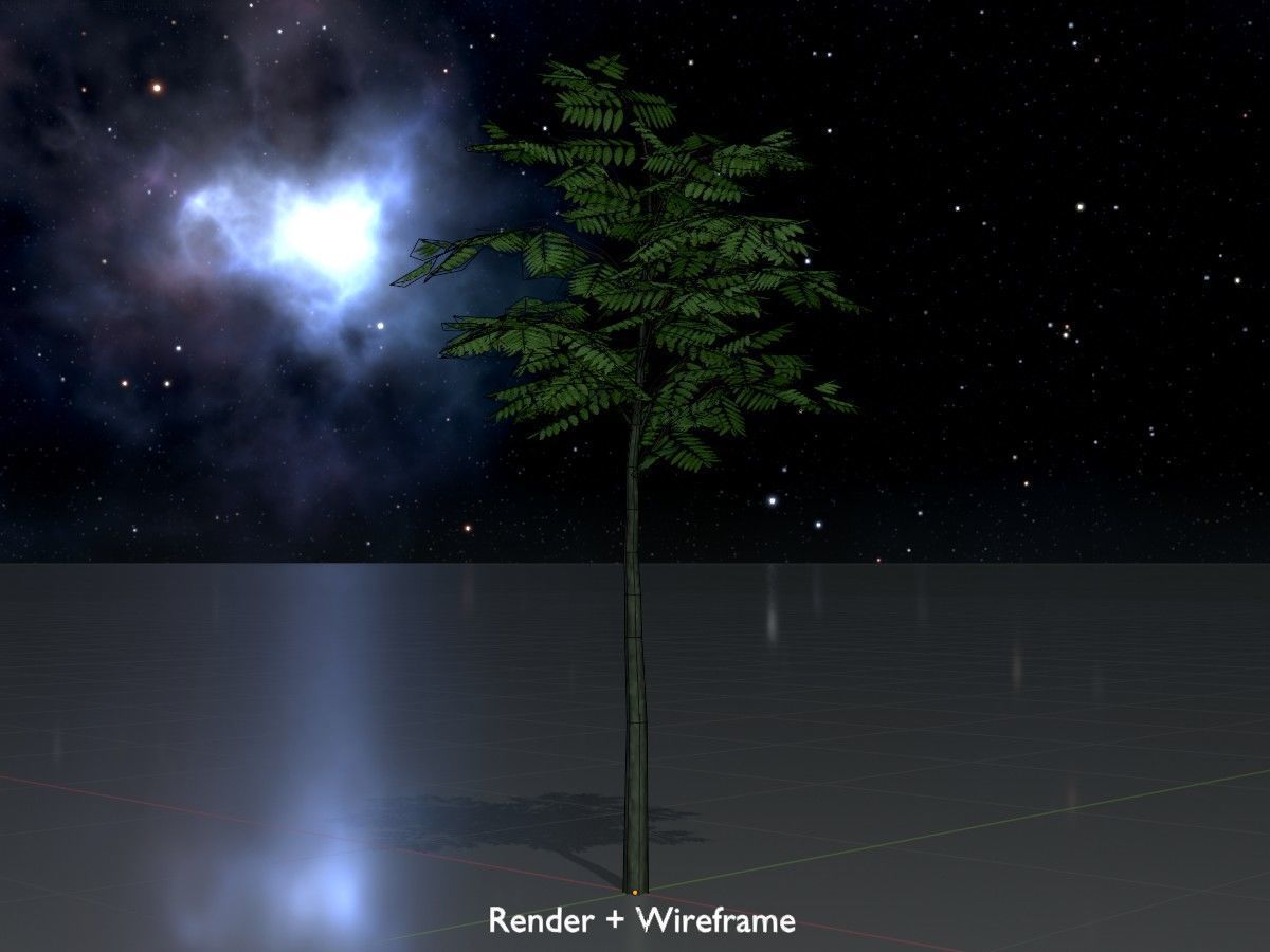 Japanese pagoda tree summer Package 3D Model Collection_19