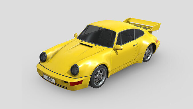 Porsche 911 Carrera RS Low-poly 3D model