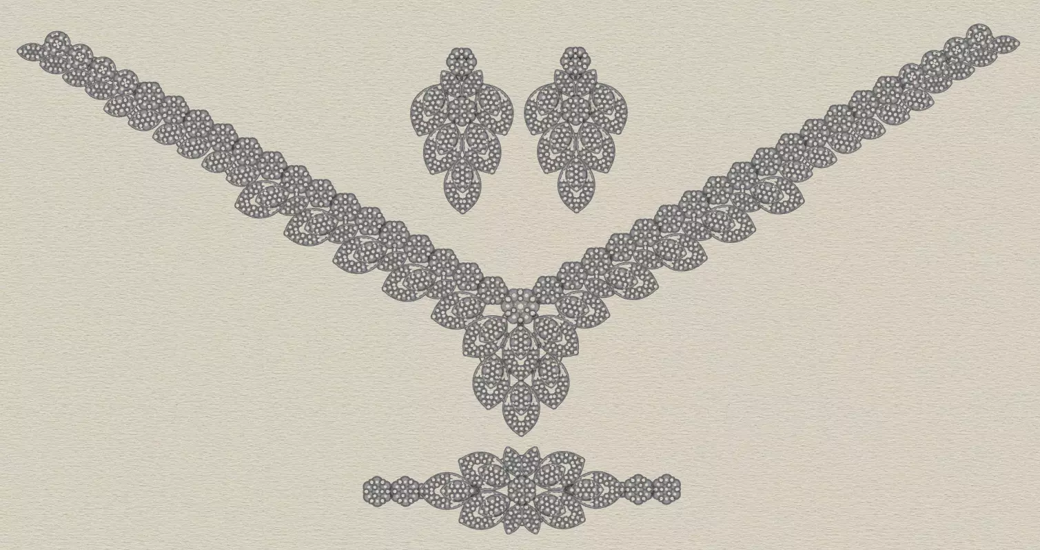 jewelry set 3D print model_0