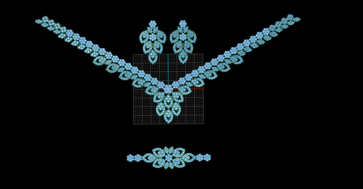 jewelry set 3D print model_2