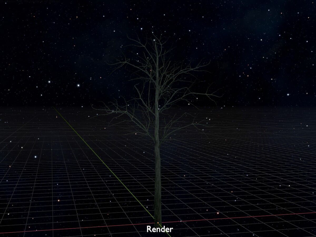 Japanese pagoda tree winter 8000mm Low-poly 3D model_17