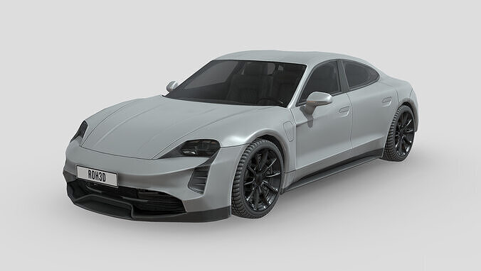 Porsche Taycan GTS 2022 Low-poly 3D model
