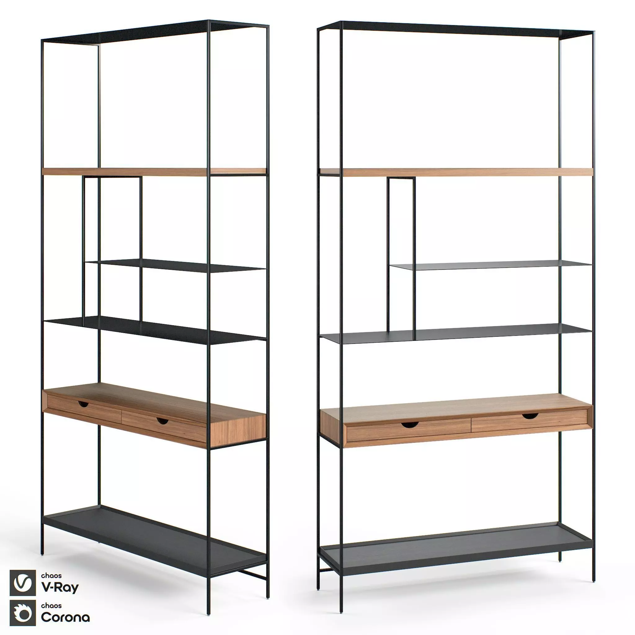 Shelving Unit Tidder 3D model_0