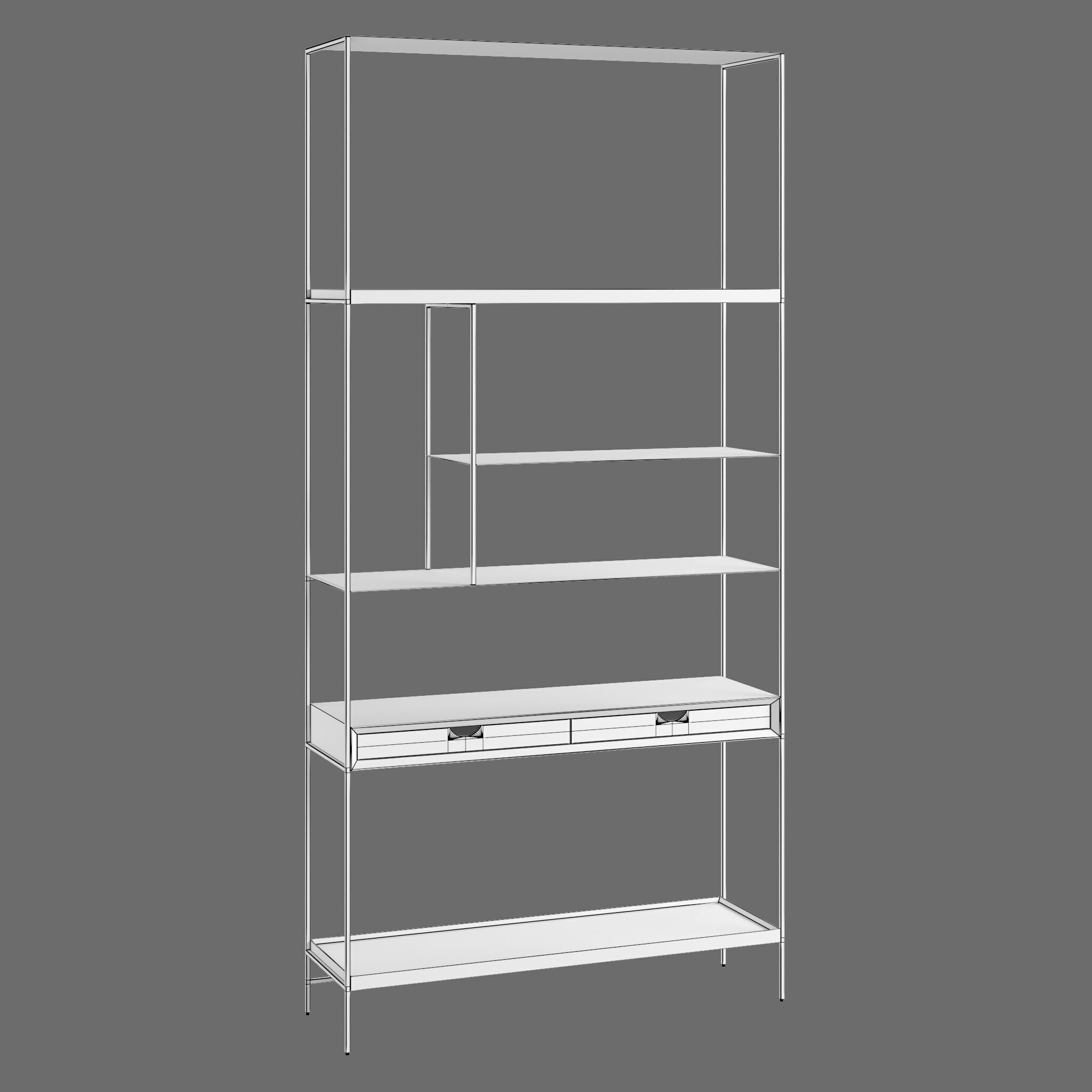 Shelving Unit Tidder 3D model_3