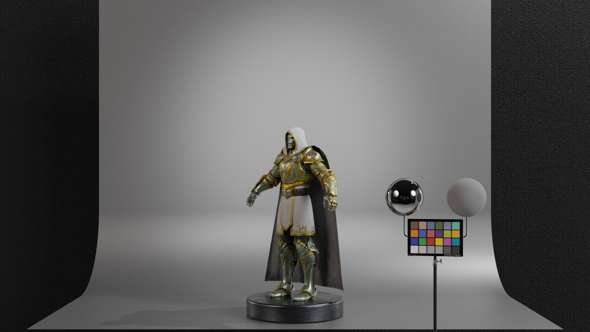 God Emperor Doom Low-poly 3D model_8