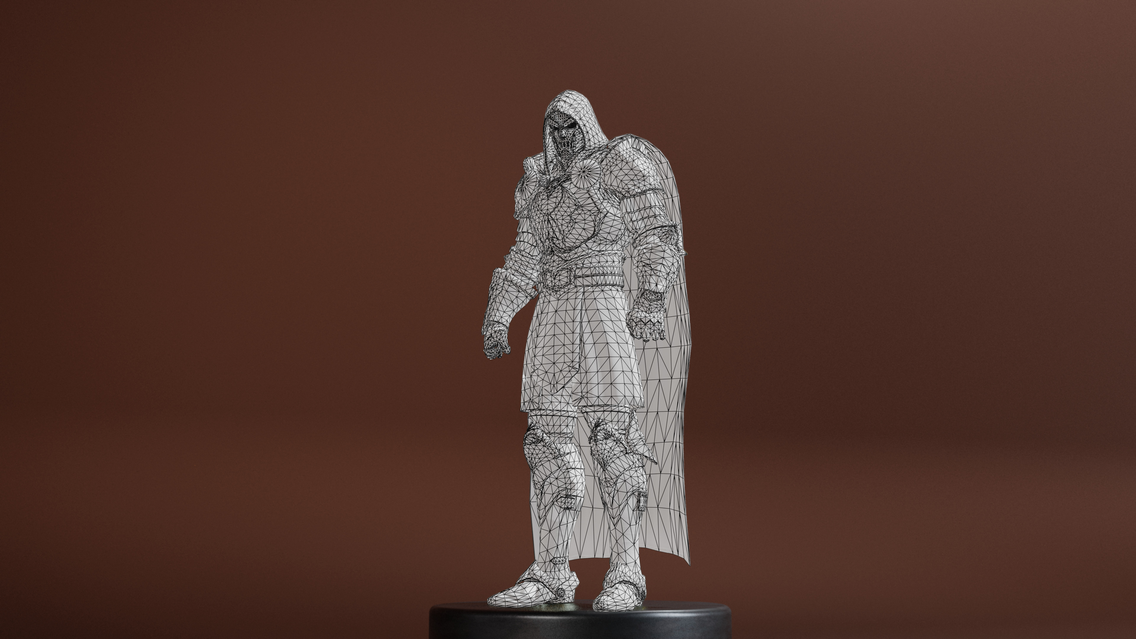 God Emperor Doom Low-poly 3D model_19